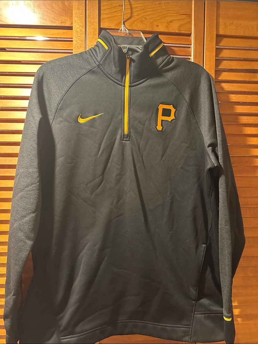 Nike Black & Yellow Quarter-Zip Performance Pullover